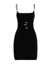 Mach&mach Cut-out Detail Midi Dress In Black