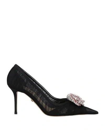 Mach&mach Mach & Mach Woman Pumps Black Size 8 Textile Fibers