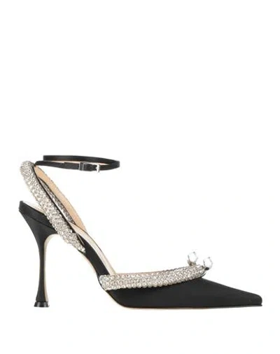 Mach&mach Mach & Mach Woman Pumps Black Size 9 Textile Fibers