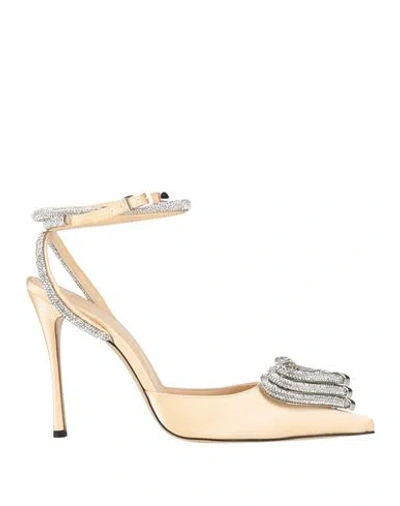 Mach&mach Mach & Mach Woman Pumps Cream Size 9 Textile Fibers