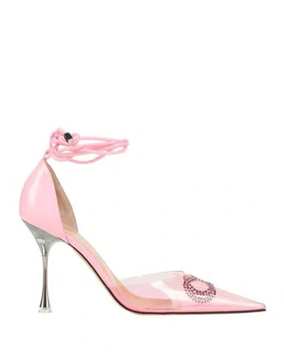 Mach&mach Mach & Mach Woman Pumps Light Pink Size 8 Pvc - Polyvinyl Chloride, Leather