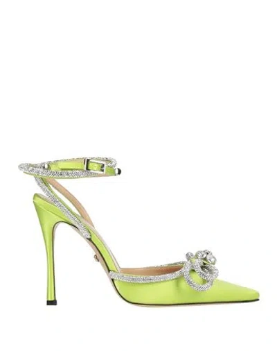 Mach&mach Mach & Mach Woman Pumps Lime Green Size 7.5 Textile Fibers