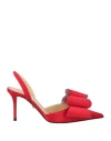 Mach&mach Mach & Mach Woman Pumps Red Size 8 Textile Fibers In Red