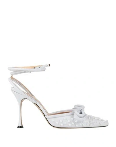 Mach&mach Mach & Mach Woman Pumps White Size 8 Leather