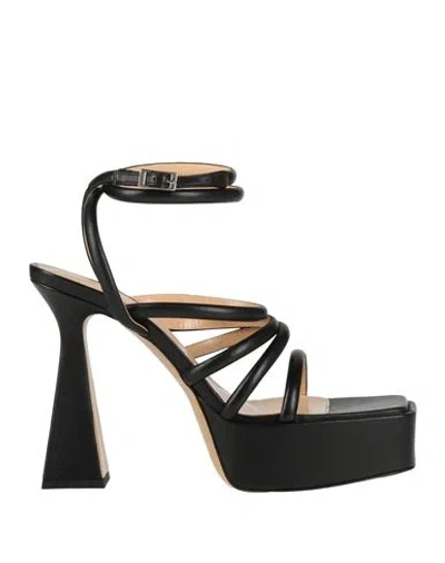 Mach&mach Mach & Mach Woman Sandals Black Size 8 Leather