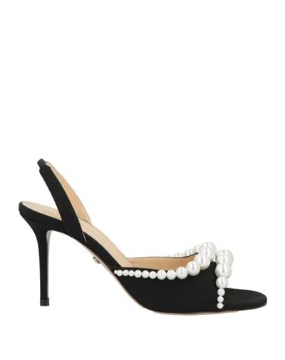Mach&mach Mach & Mach Woman Sandals Black Size 8 Textile Fibers