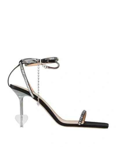 Mach&mach Mach & Mach Woman Sandals Black Size 8 Textile Fibers
