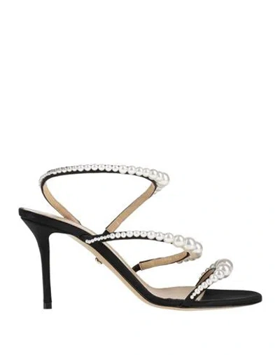 Mach&mach Mach & Mach Woman Sandals Black Size 8.5 Textile Fibers