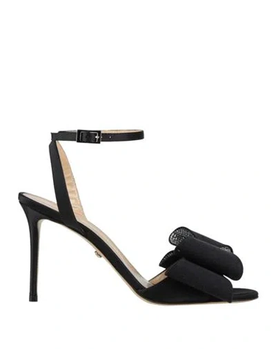 Mach&mach Mach & Mach Woman Sandals Black Size 9 Textile Fibers