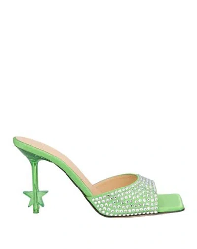 Mach&mach Mach & Mach Woman Sandals Green Size 6 Textile Fibers