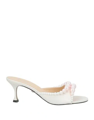 Mach&mach Mach & Mach Woman Sandals Ivory Size 7.5 Leather