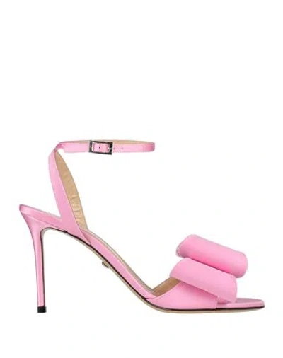 Mach&mach Mach & Mach Woman Sandals Pink Size 6 Textile Fibers