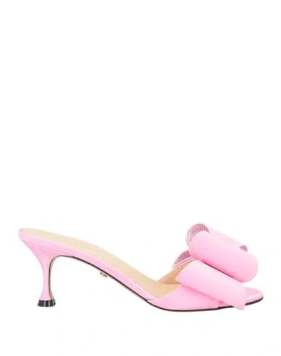 MACH&MACH MACH & MACH WOMAN SANDALS PINK SIZE 7 SILK