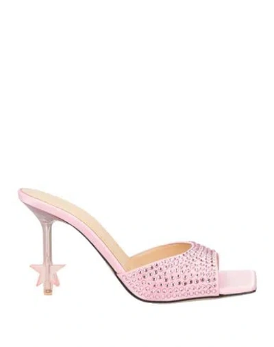Mach&mach Mach & Mach Woman Sandals Pink Size 8 Textile Fibers