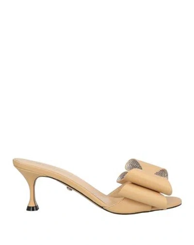 Mach&mach Mach & Mach Woman Sandals Sand Size 8 Leather