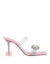 Mach&mach Mach & Mach Woman Sandals Transparent Size 8 Pvc - Polyvinyl Chloride