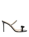Mach&mach Mach & Mach Woman Thong Sandal Black Size 8 Leather, Plastic