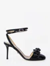 Mach&mach Round-headed High-heeled Sandals In Black