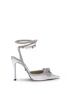 Mach&mach Mach & Mach Women Silk Pumps With Double Bow
