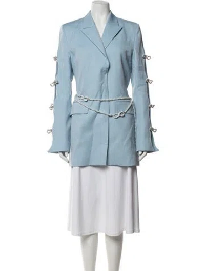 Pre-owned Mach&mach Wool Coat In Blue