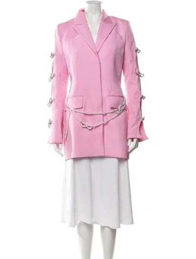 Pre-owned Mach&mach Wool Coat In Pink