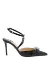 Mach&mach Mach&ampmach Black Double Heart Pumps