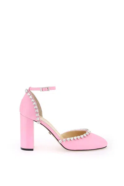 Mach E Mach Audrey Pumps With Crystals In Rosa