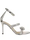 Mach&mach Mach & Mach 'lotus' Sandals In Silver