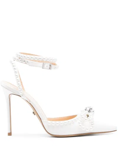 Mach&mach 110mm Double-bow Pumps In White