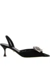 Mach&mach Galaxy Embellished Slingback Pumps In 黑色