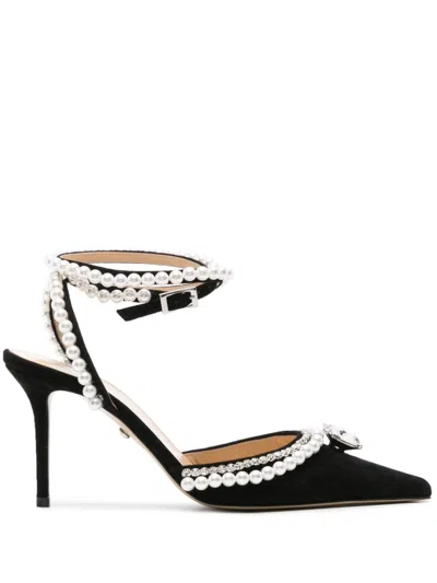 Mach&mach 80mm Crystal-embellished Pumps In Black