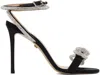 Mach&mach Double Bow Sandals In Black