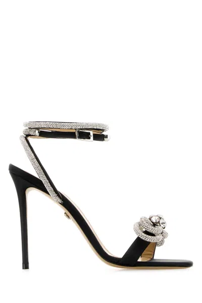 MACH&MACH BLACK DOUBLE BOW HEELS