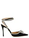Mach&mach Double Bow 110mm Patent-finish Leather Pumps In Black