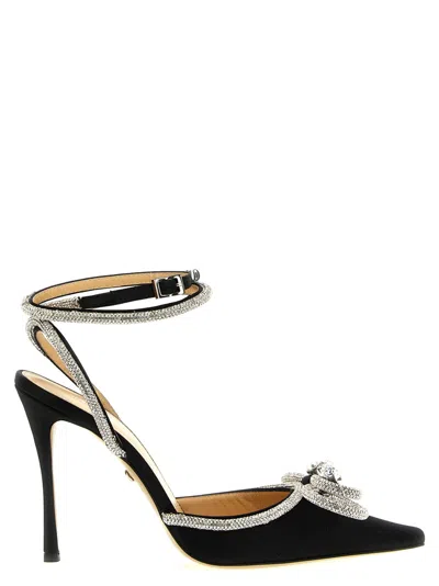 MACH&MACH BLACK DOUBLE BOW PUMPS