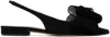 Mach&mach Bow-detail Leather Ballerinas In Black