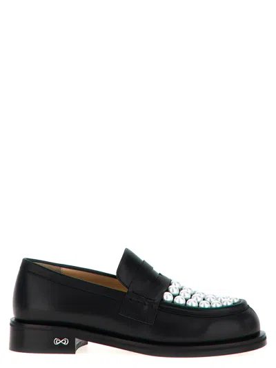 MACH&MACH BLACK SIRENE LOAFERS