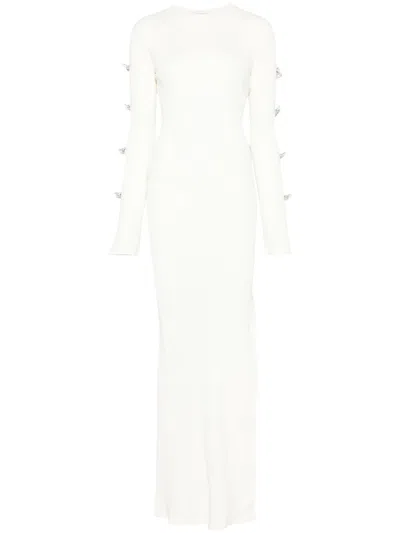 Mach&mach Bow-detail Dress In White