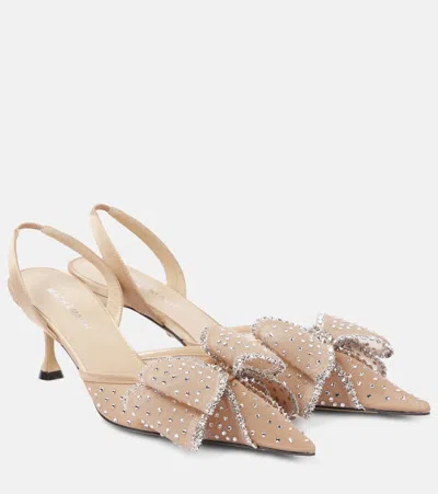 Mach&mach Cadeau 65 Embellished Slingback Pumps In Pink