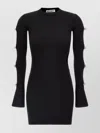 Mach&mach Cut-out Crystal Bow Dresses Black