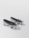 Mach&mach Crystal Buckle Ballerina Shoes