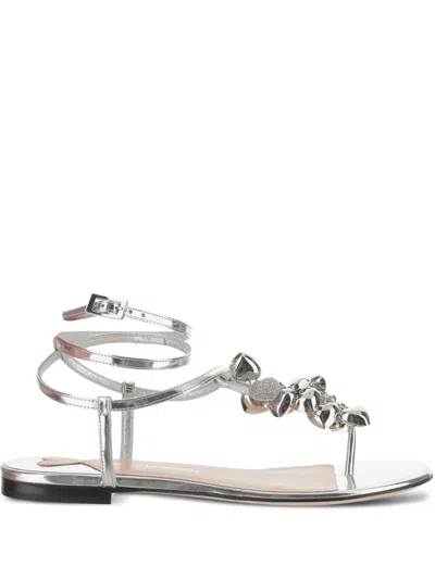 MACH&MACH CRYSTAL-EMBELLISHED SANDALS
