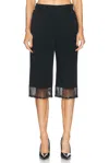 Mach&mach Crystal Fringe Long Shorts In Black