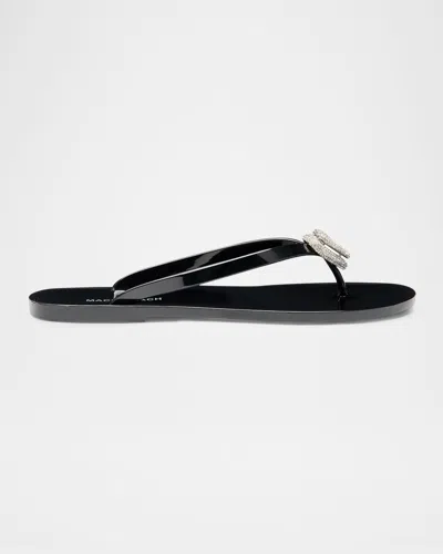 MACH&MACH DOUBLE HEART RUBBER THONG SANDALS