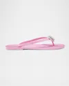 Mach&mach Mach & Mach Women Flip-flop Sandals With Double Heart In Pink