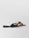 Mach&mach Embellished Open Toe Flat Sole Mules
