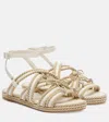 Mach&mach Embellished Woven Sandals