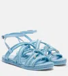 Mach&mach Embellished Woven Sandals