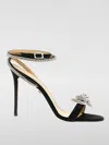 Mach&mach Black Double Bow 110 Heeled Sandals In Black