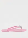 Mach&mach Mach & Mach Women Flip-flop Sandals With Double Heart In Pink